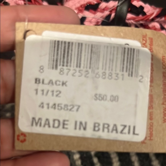 Havaianas Pink and Black Sandals with Minimalist Design size 11/12 - Picture 6 of 6